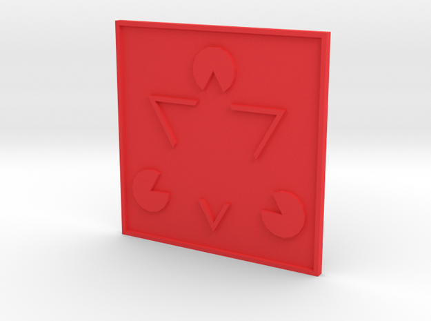 Magnet2 in Red Processed Versatile Plastic