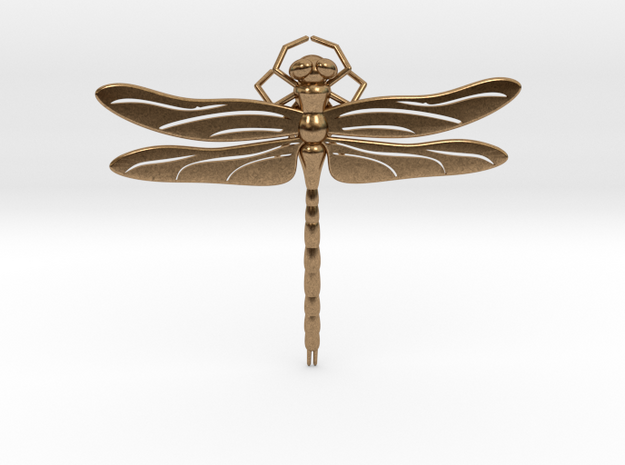 Dragonfly in Natural Brass