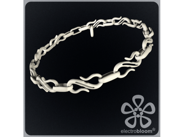 S Hook chain necklace. in White Natural Versatile Plastic