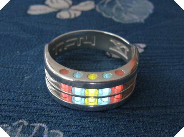 US14 Ring XI: Tritium in Polished Silver