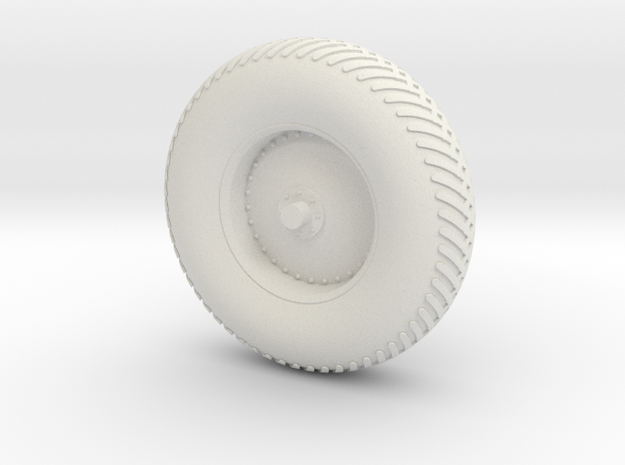 09A-LRV - Front Right Wheel in White Natural Versatile Plastic