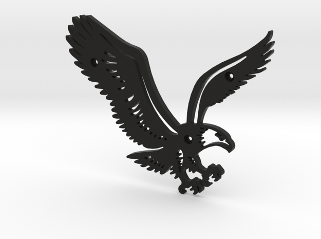 Eagle in Black Natural Versatile Plastic