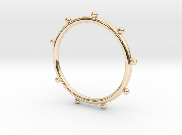 Ball Ring - Sz. 8 in 14K Yellow Gold