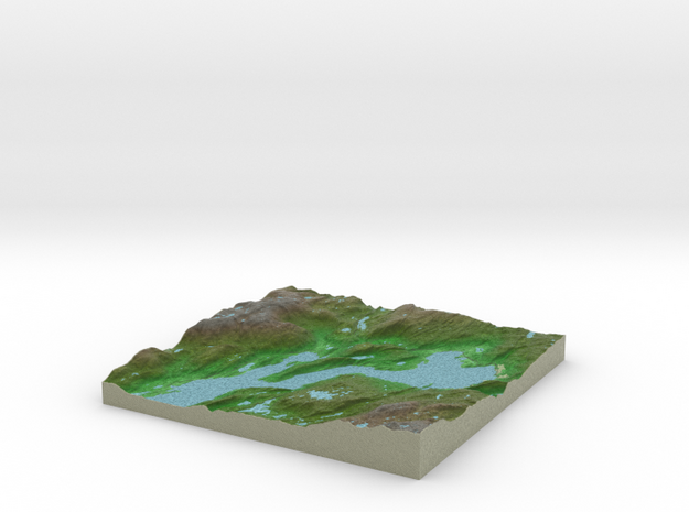Terrafab generated model Mon Oct 13 2014 21:07:36  in Full Color Sandstone