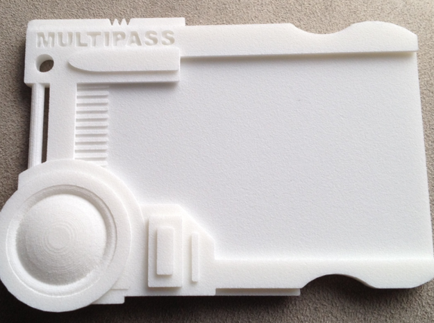Multipass From Fifth Element #props in White Processed Versatile Plastic