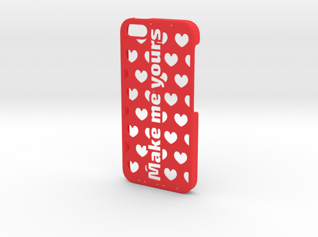 iPhone 5 Case - Customizable in Red Processed Versatile Plastic