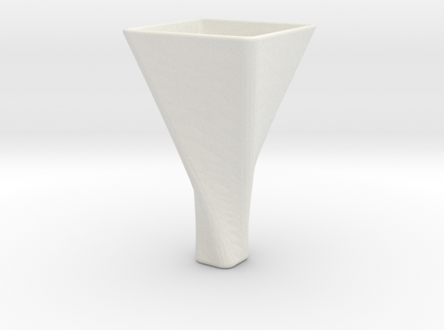 Mini Vase in White Natural Versatile Plastic