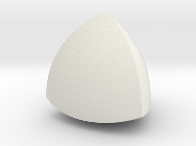 Meissner tetrahedron - Type 1 in White Natural Versatile Plastic