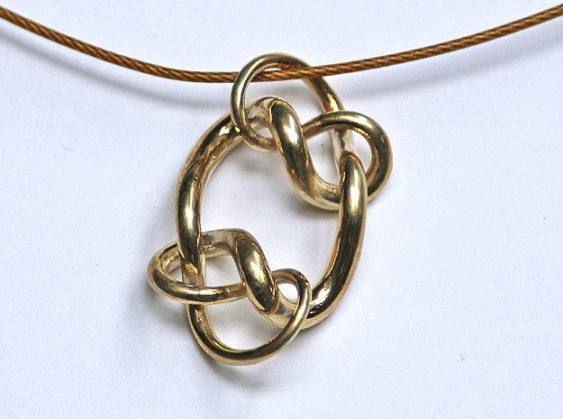 Knot C in Polished Brass