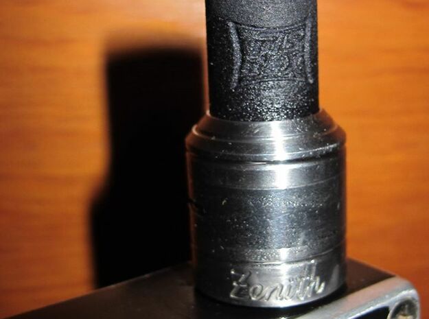 Drip TIP - Zenith V2 + Logo "MS BOX" in Black Natural Versatile Plastic