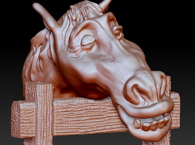 Winking Horse in Natural Sandstone