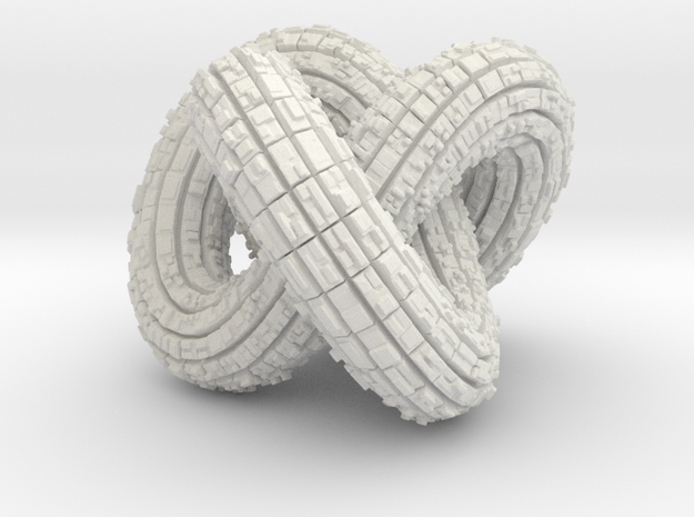 Torus knot in White Natural Versatile Plastic