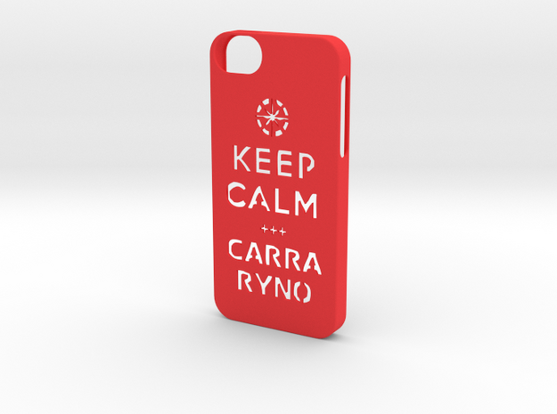 Iphone5 Keep Calm in Red Processed Versatile Plastic