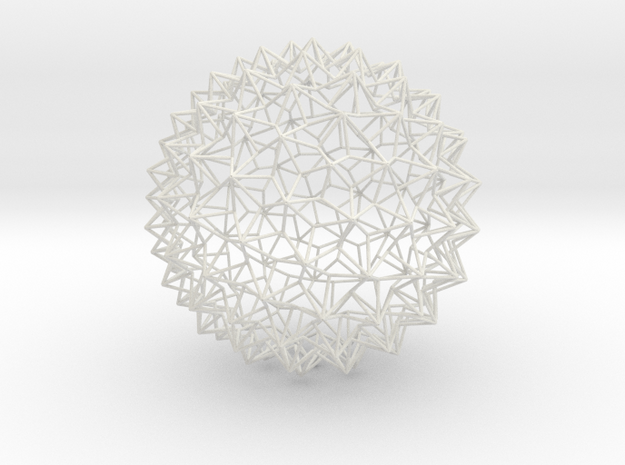 Amazing Mesh Sphere -Small in White Natural Versatile Plastic