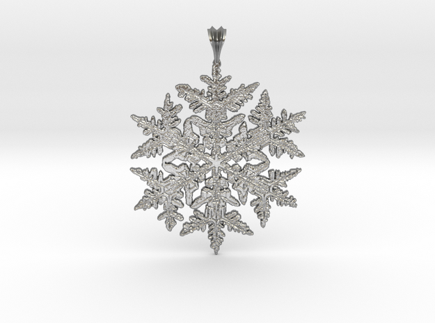 Wilson Bentley Snowflake Crystal Pendant