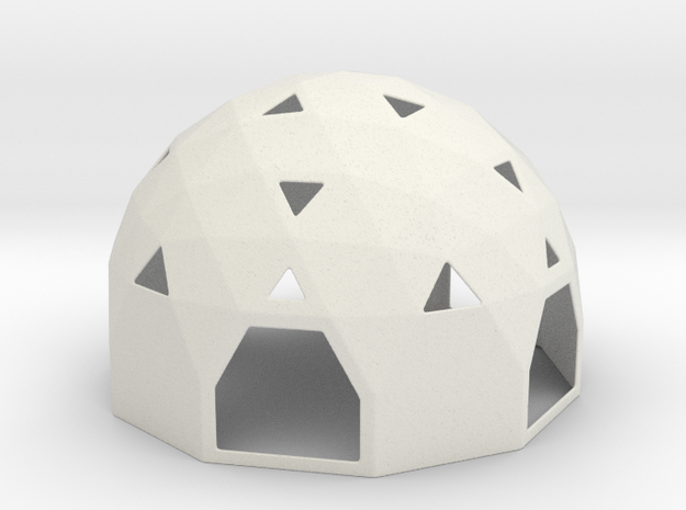 Arch Dome in White Natural Versatile Plastic