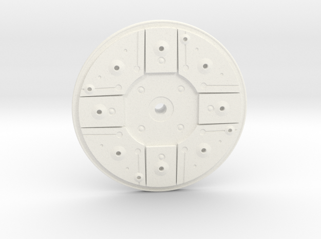 B Wing Right Side Disk in White Processed Versatile Plastic