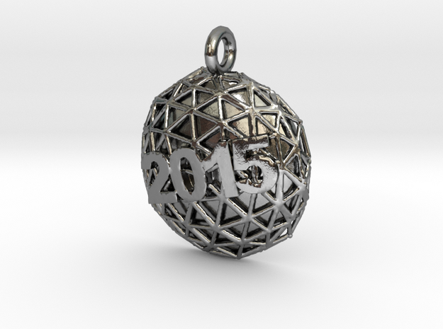 New Year Ball 2015 in Polished Silver