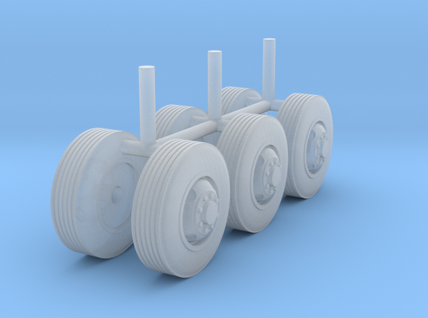 1/87 Scale Motorhome Wheels "4 Bud" in Tan Fine Detail Plastic