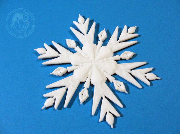 Froze Snowflake Bigger in White Natural Versatile Plastic