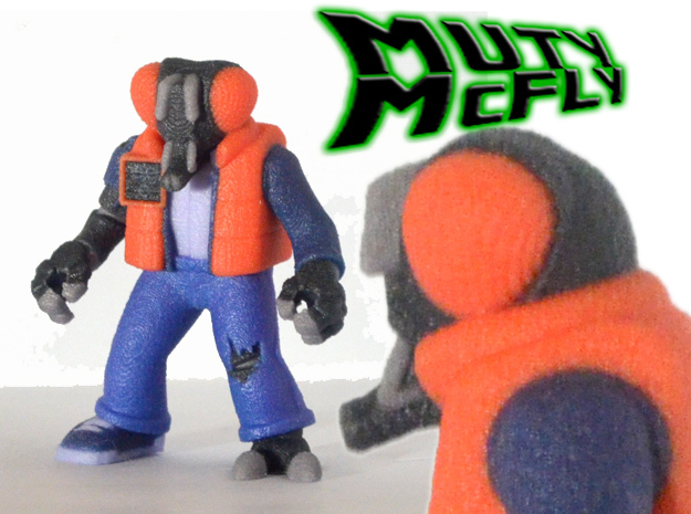 Muty McFly Parody Figure (Colored Sandstone)