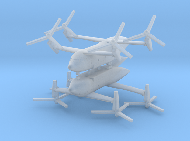 1/700 Bell Boeing Quad Tiltrotor Transport (x2) in Tan Fine Detail Plastic