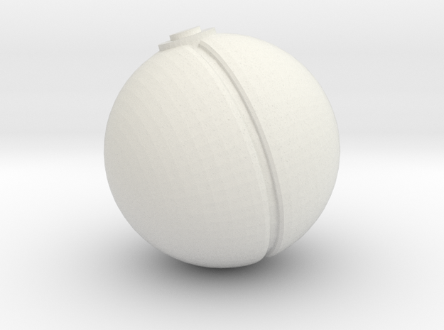 Pokeball (sm) in White Natural Versatile Plastic