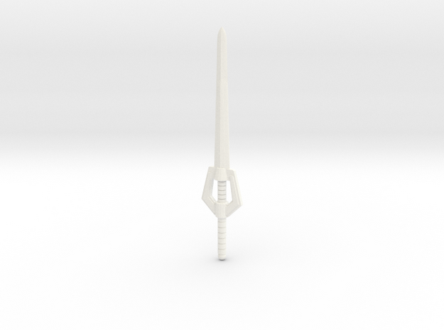Galactic Sword Toy in White Processed Versatile Plastic