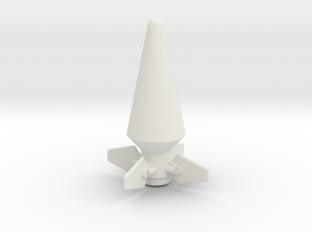 JK Rocket Top in White Natural Versatile Plastic