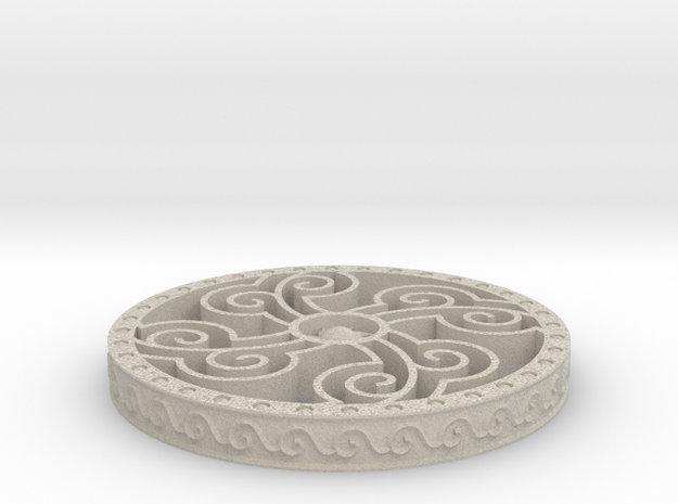 Four Elements Coaster in Natural Sandstone