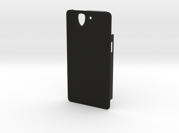 Sony Xperia Z case with small bumps in Black Natural Versatile Plastic