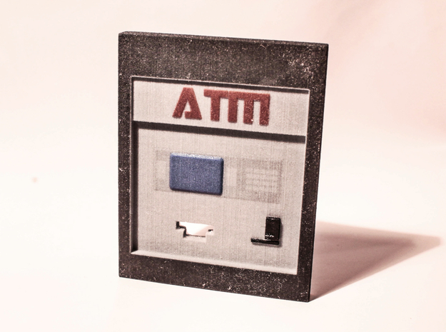 Contemporary ATM for 7" Figures in Full Color Sandstone