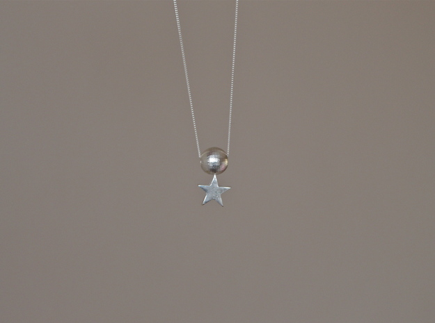 MoonStar Pendant in Natural Silver