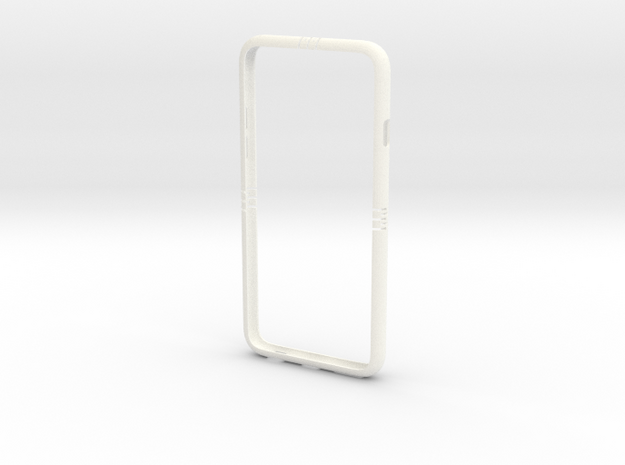 IPhone6 Flexible_bumper in White Processed Versatile Plastic