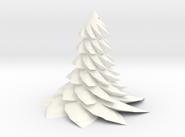 Christmas Tree - Sapin De Noel 80-6-9-2 in White Processed Versatile Plastic