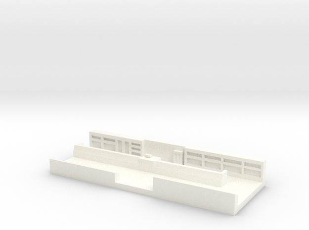 Interieur Magasin 1/220eme Z scale in White Processed Versatile Plastic