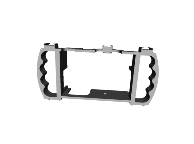 3DGuy "My Cage" With Handles in Black Natural Versatile Plastic