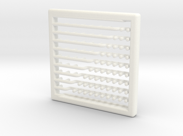 Heat Proof Mat in White Processed Versatile Plastic