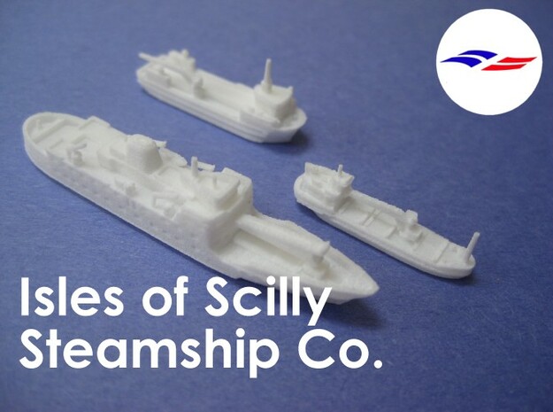 1:1200 Isles of Scilly Steamship Co in Tan Fine Detail Plastic