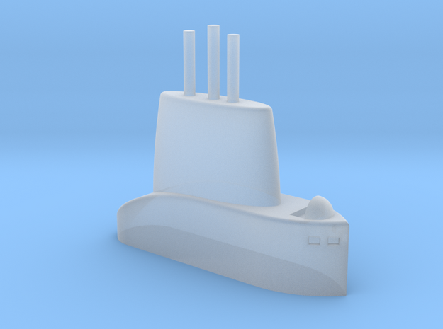1/700 USS Torsk (SS-423) Submarine Sail in Tan Fine Detail Plastic