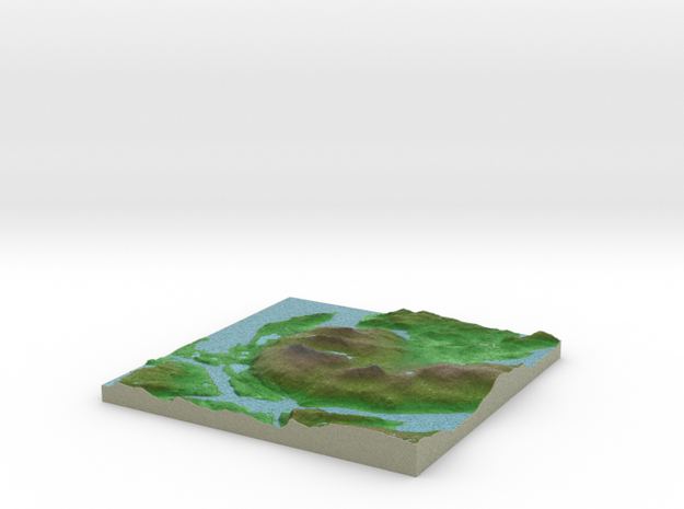 Terrafab generated model Wed Oct 08 2014 09:16:50  in Full Color Sandstone