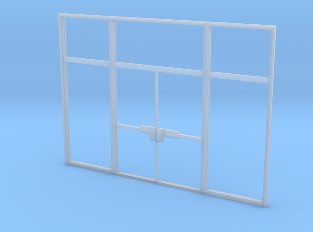 Double Office Door - HO scale in Smooth Fine Detail Plastic
