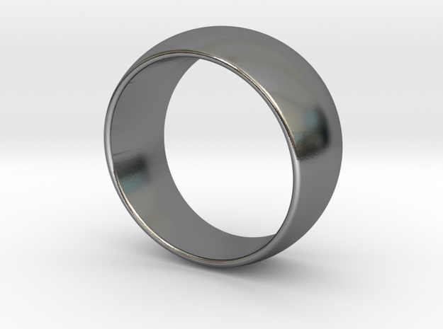 Pinball Ring - Size 13 (22.2mm ID) in Polished Silver