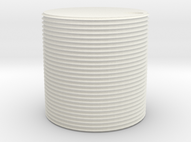 HO scale watertank (solid) in White Natural Versatile Plastic