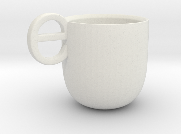 Espresso Cup in White Natural Versatile Plastic