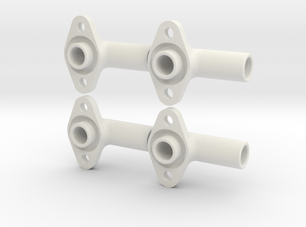 4 X Cable Gland For Spiralcable in White Natural Versatile Plastic