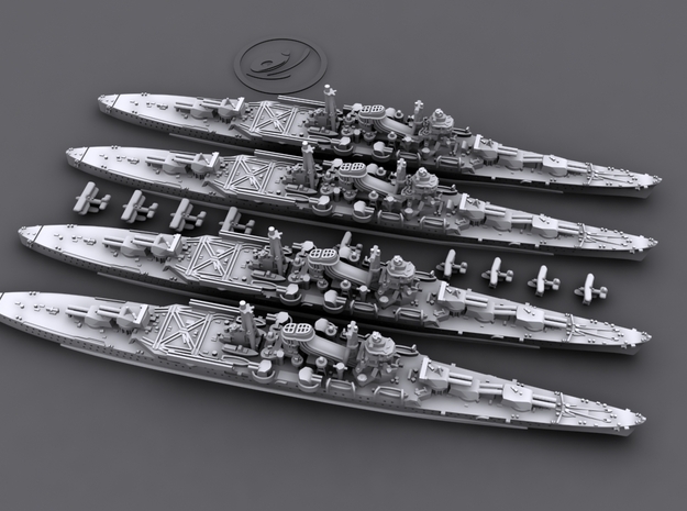 1/4800 IJN Mogami class heavy cruisers in Tan Fine Detail Plastic