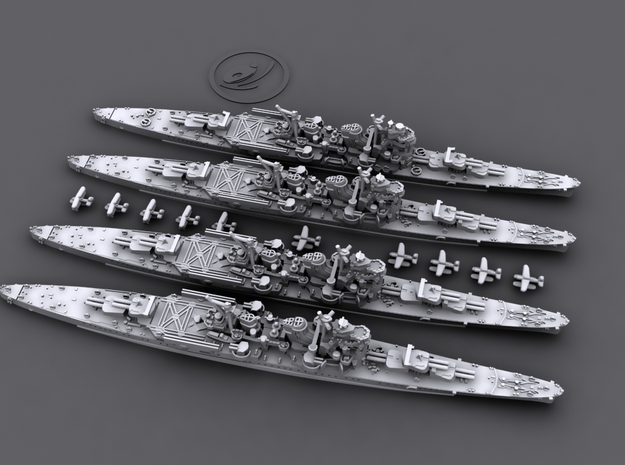 1/4800 IJN Myoko class heavy cruisers in Tan Fine Detail Plastic