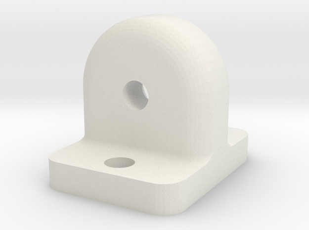 Bearing Support single for 2x5x2.5mm in White Natural Versatile Plastic
