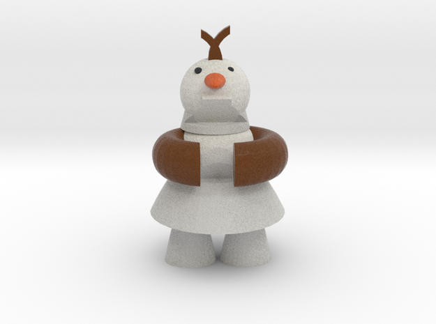 Olaf The Frozen Snow Man in Full Color Sandstone